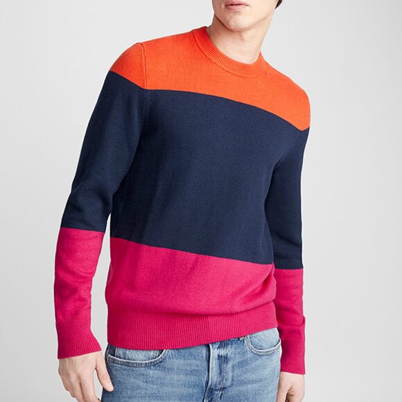 BNWT SS19 CALVIN KLEIN SWEATER BLOCK COLOR SWEATER L - Picture 1 of 13